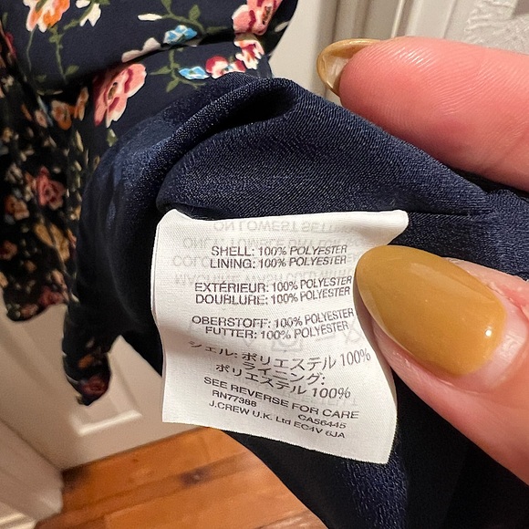 J.Crew Mercantile Vintage Floral Ruched Waist Dress Sz 0 - Picture 5 of 5